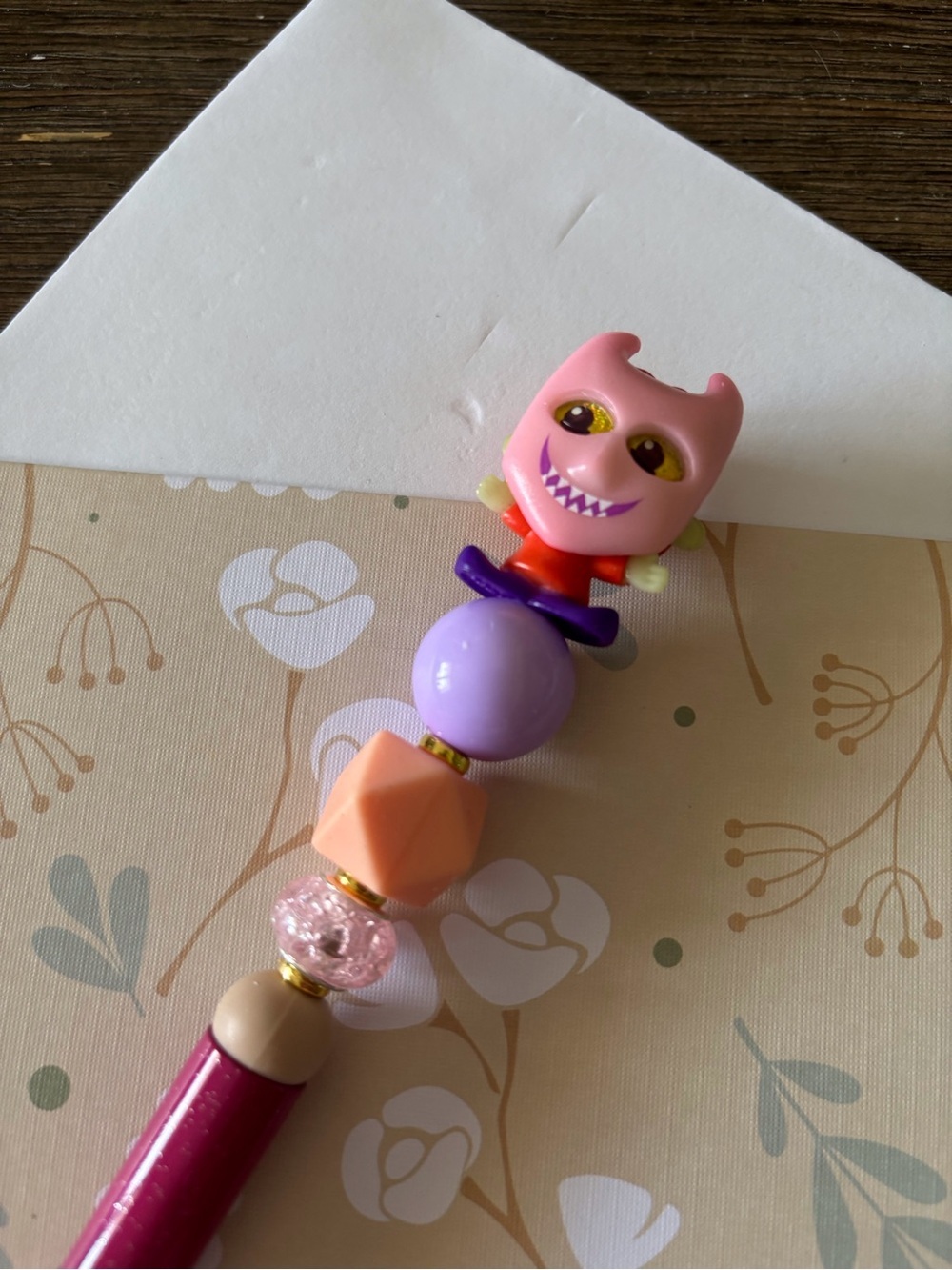 Disney Doorables: Nightmare Before Christmas: Lock BL handmade beaded pen